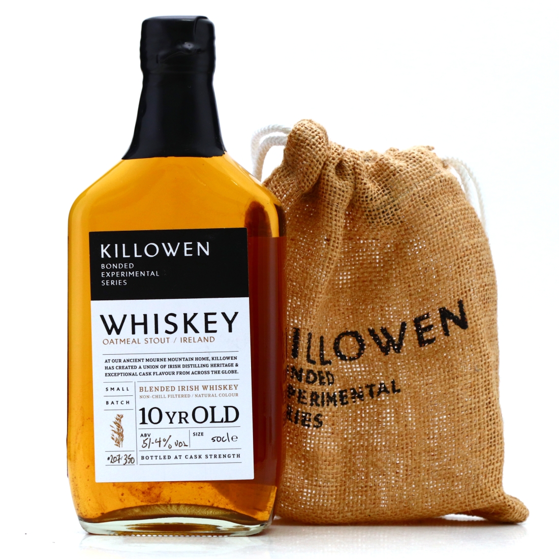 Killowen 10 Year Old Oatmeal Stout Irish Whiskey 50cl / Bonded Exclusive Series