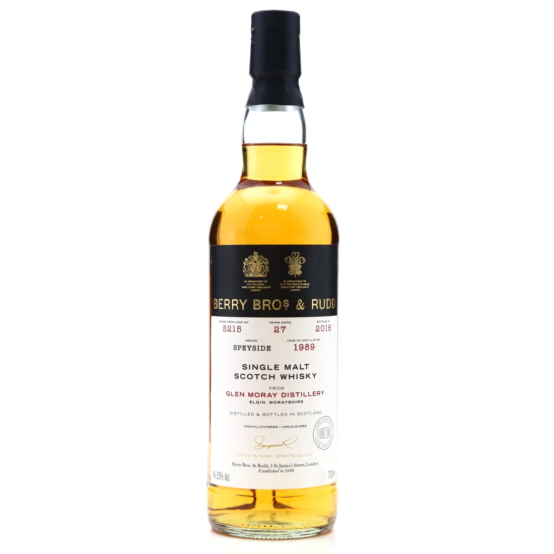Glen Moray 1989 Berry Brothers and Rudd 27 Year Old
