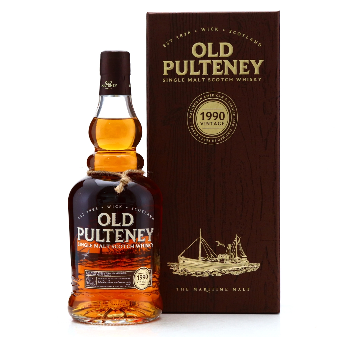 Old Pulteney 1990 Vintage 26 Year Old Peated Cask Finish