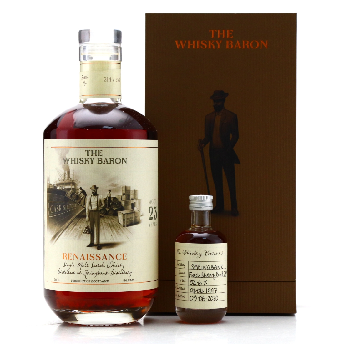 Springbank 1997 Whisky Baron 23 Year Old / With Miniature