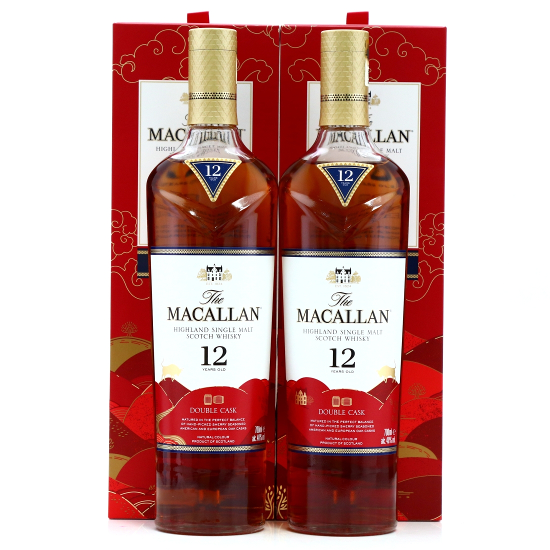 Macallan 12 Year Old Double Cask / Year of the Ox 2 x 70cl