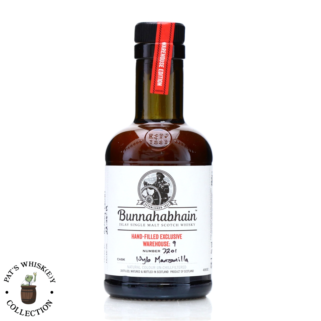 Bunnahabhain 10 Year Old Hand Filled 2019 20cl / Manzanilla