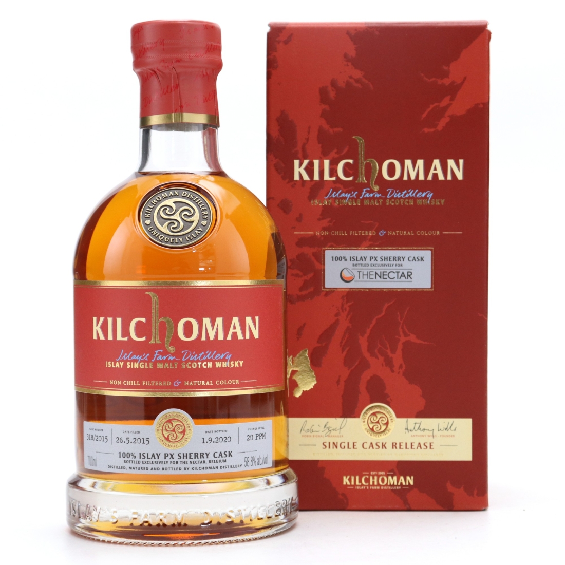 Kilchoman 2015 100% Islay Single PX Cask #318 / The Nectar