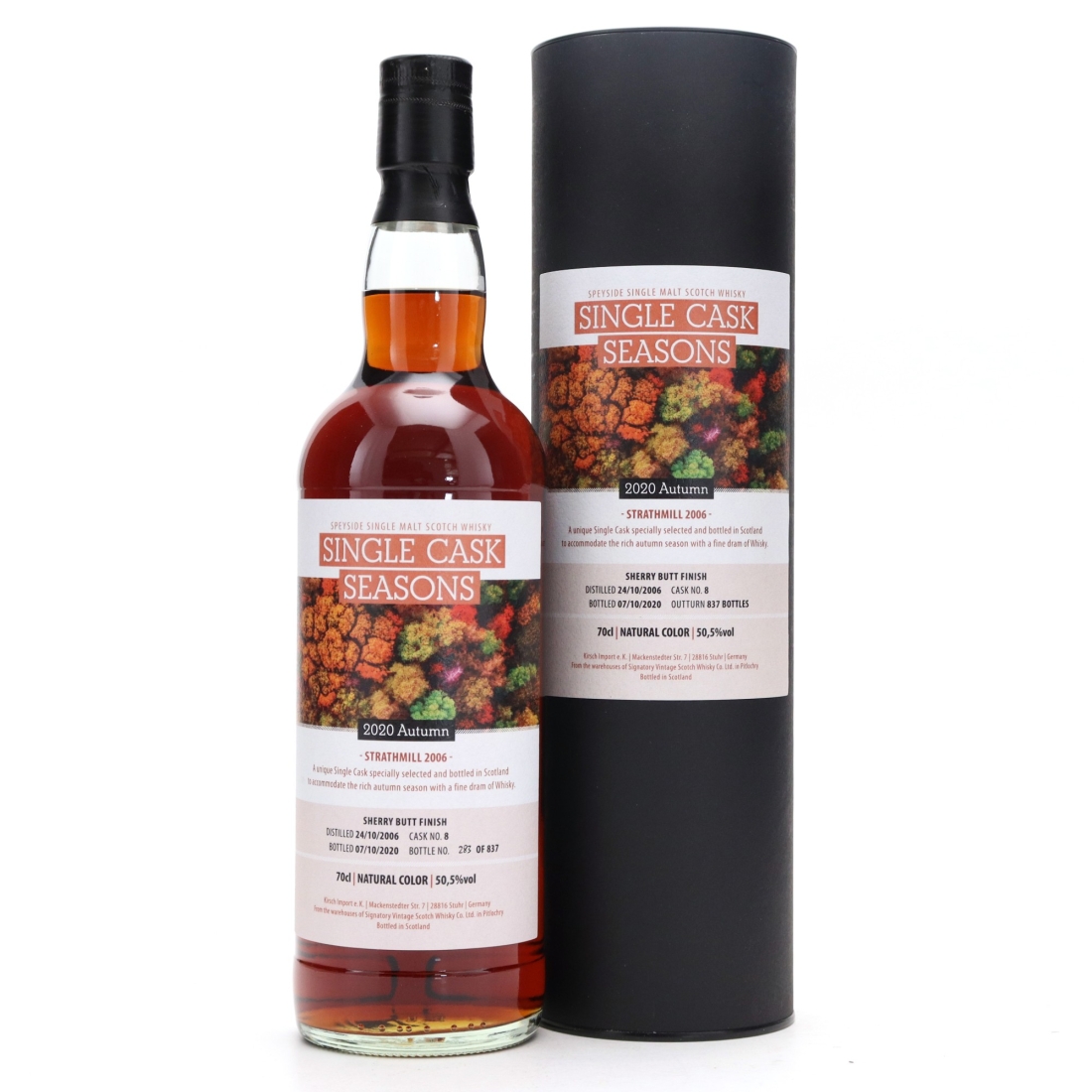 Strathmill 2006 Signatory Vintage Seasons / Kirsch Import