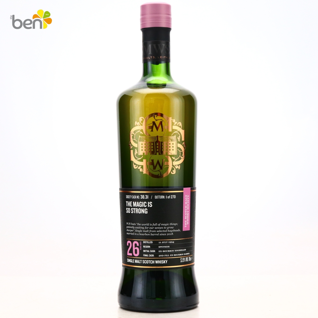 Caperdonich 1994 SMWS 26 Year Old 38.31 - Charity Lot