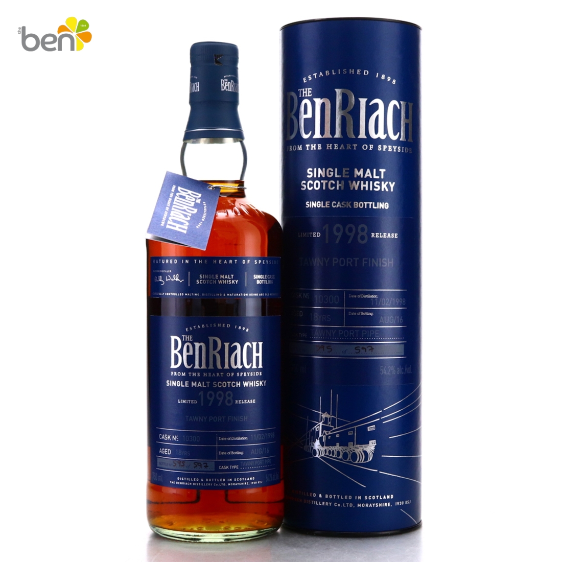 Benriach 1998 Single Port Cask Finish 18 Year Old #10300 75cl / Signed - Charity Lot