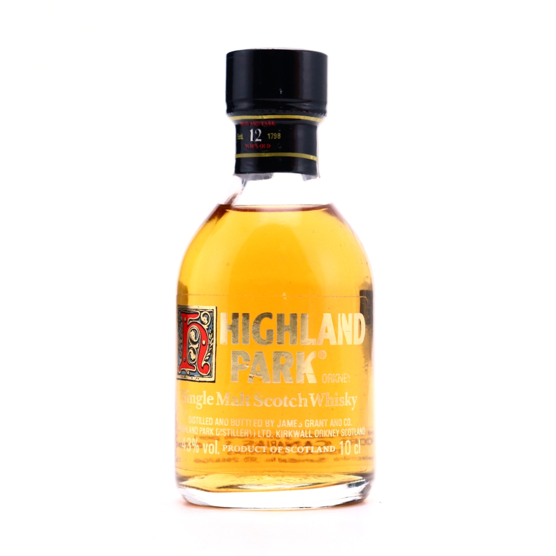 Highland Park 12 Year Old 10cl early 1980s 