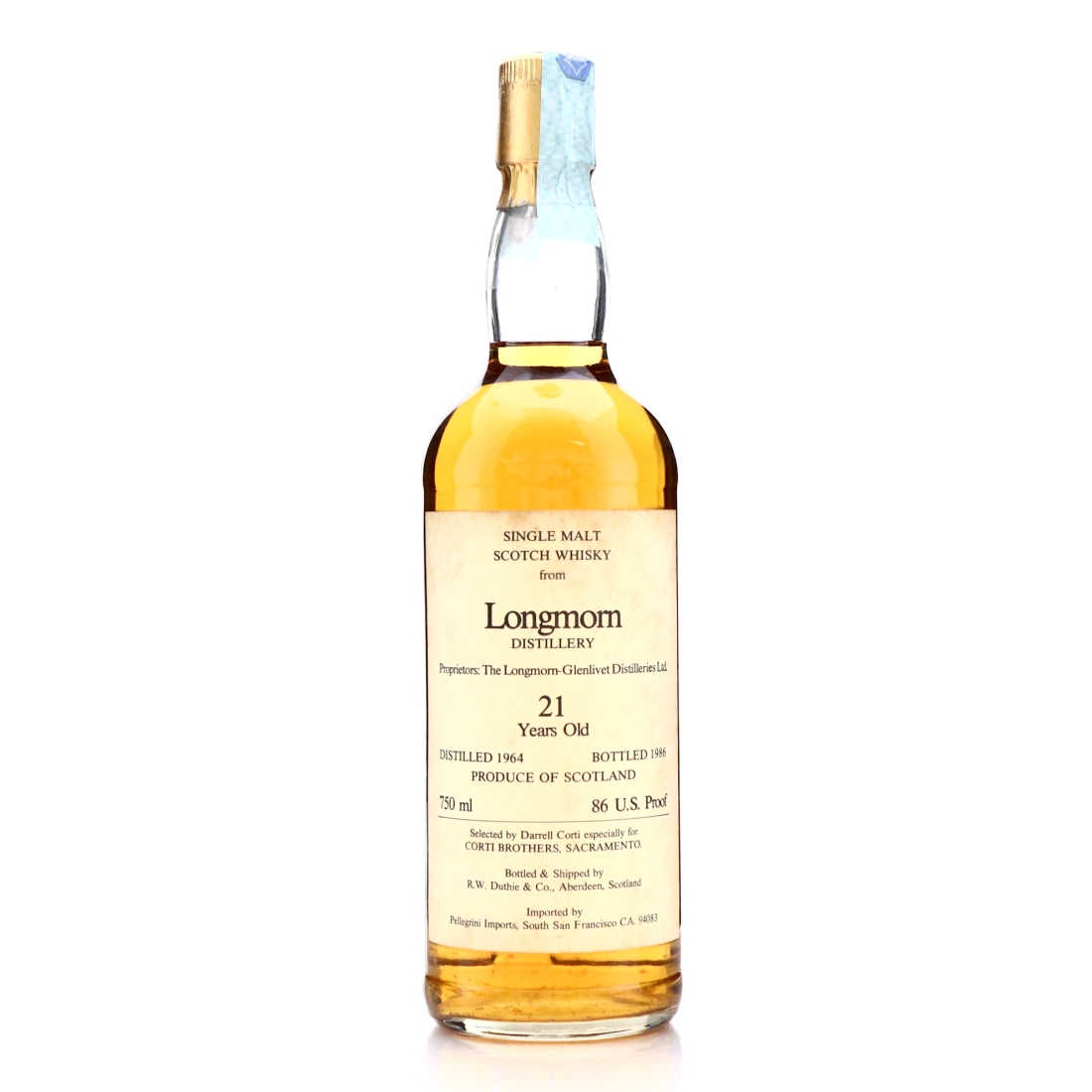 Longmorn 1964 R.W. Duthie for Corti Brothers 21 Year Old / US Import