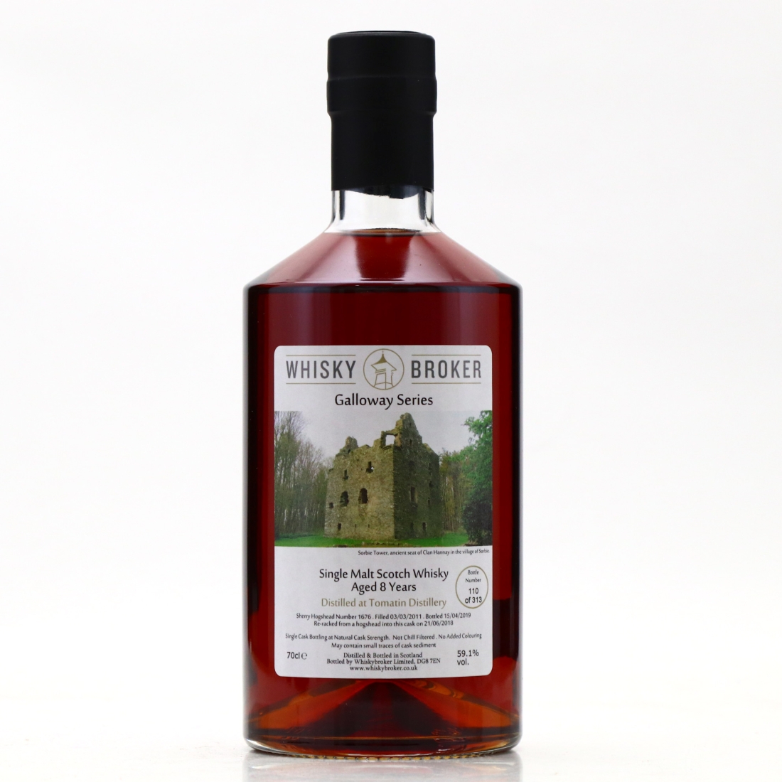 Tomatin 2011 Whisky Broker 8 Year Old / Galloway Series