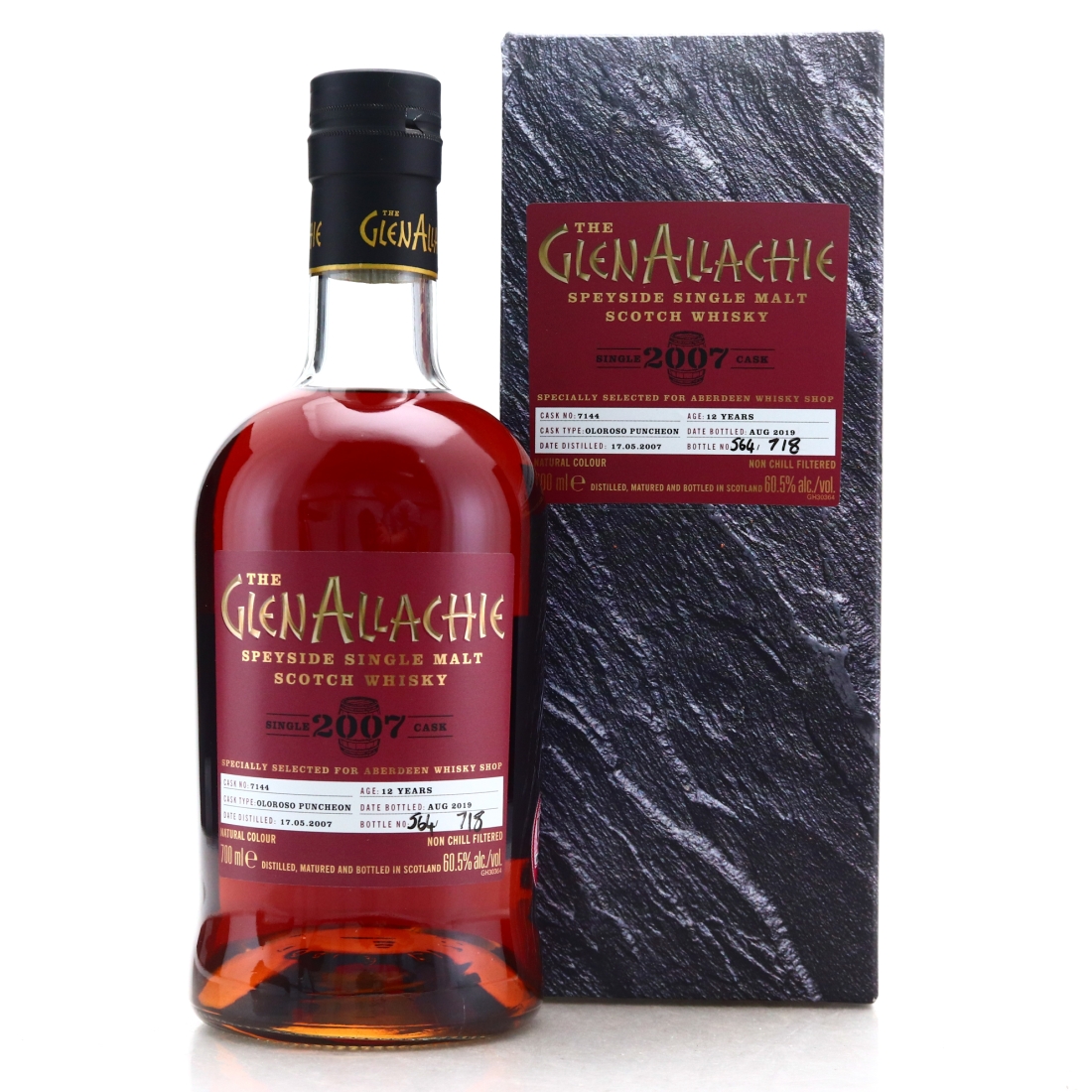 Glenallachie 2007 Single Oloroso Cask 12 Year Old #7144  / Aberdeen Whisky Shop