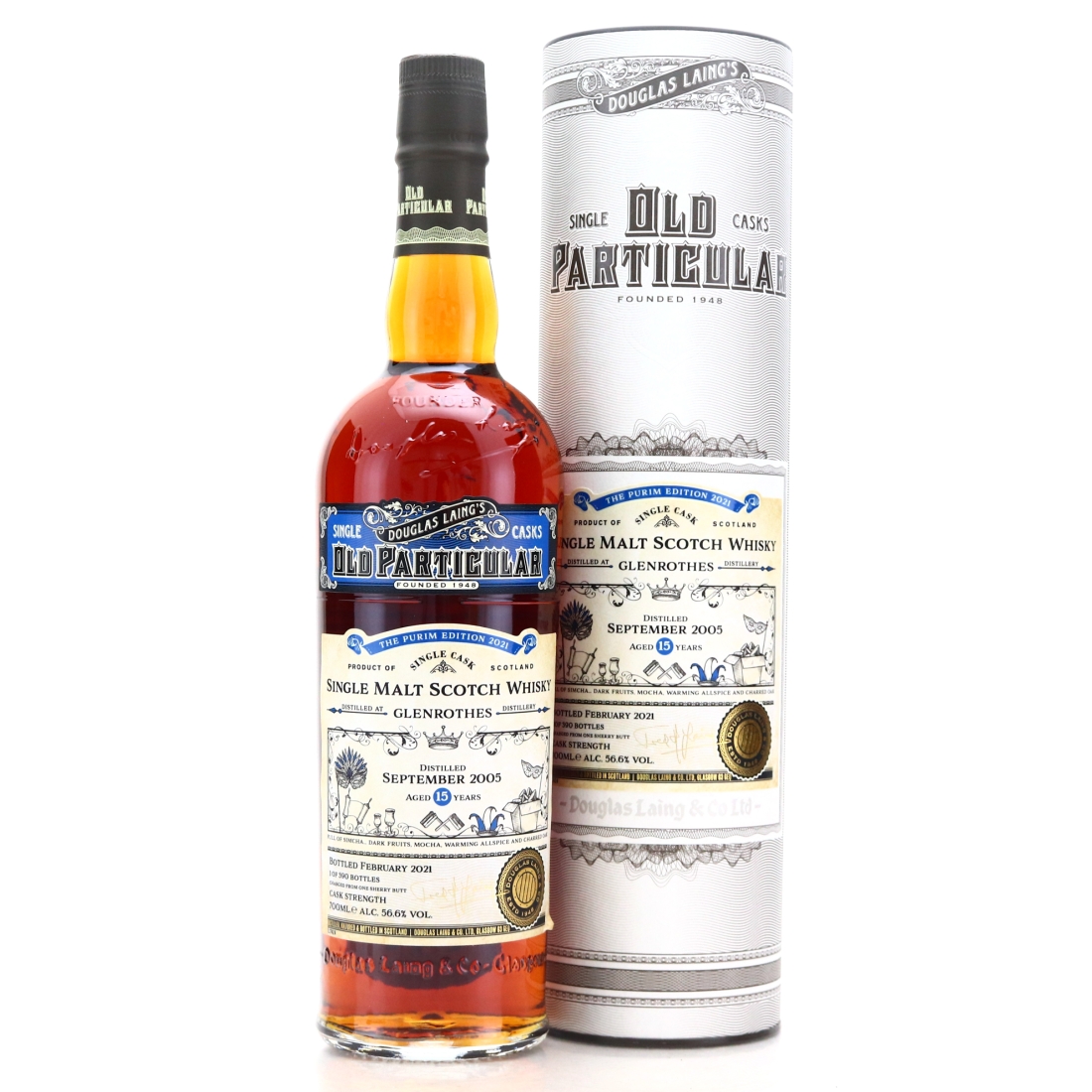 Glenrothes 2005 Douglas Laing 15 Year Old / The Purim Edition 2021