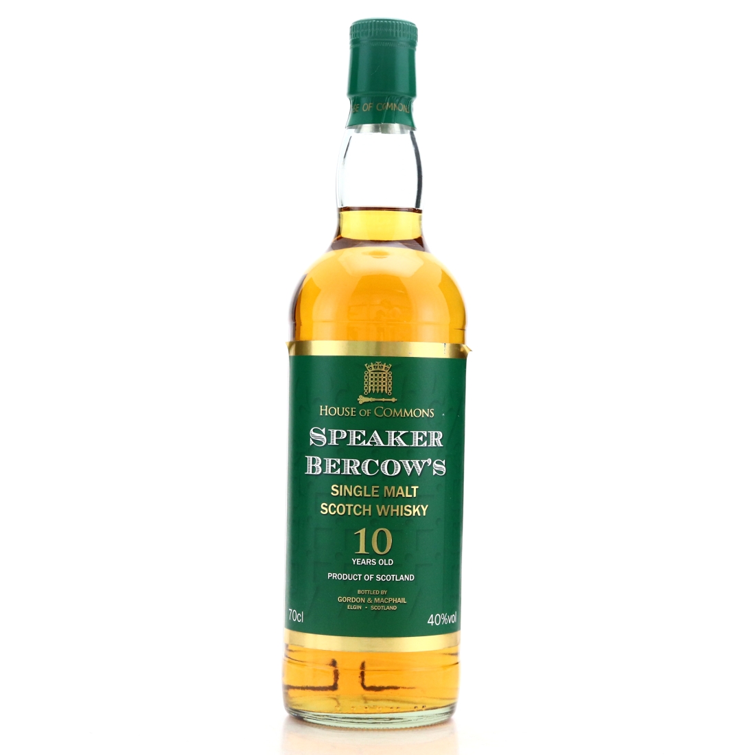 House of Commons Speaker Bercow's 10 Year Old Single Malt