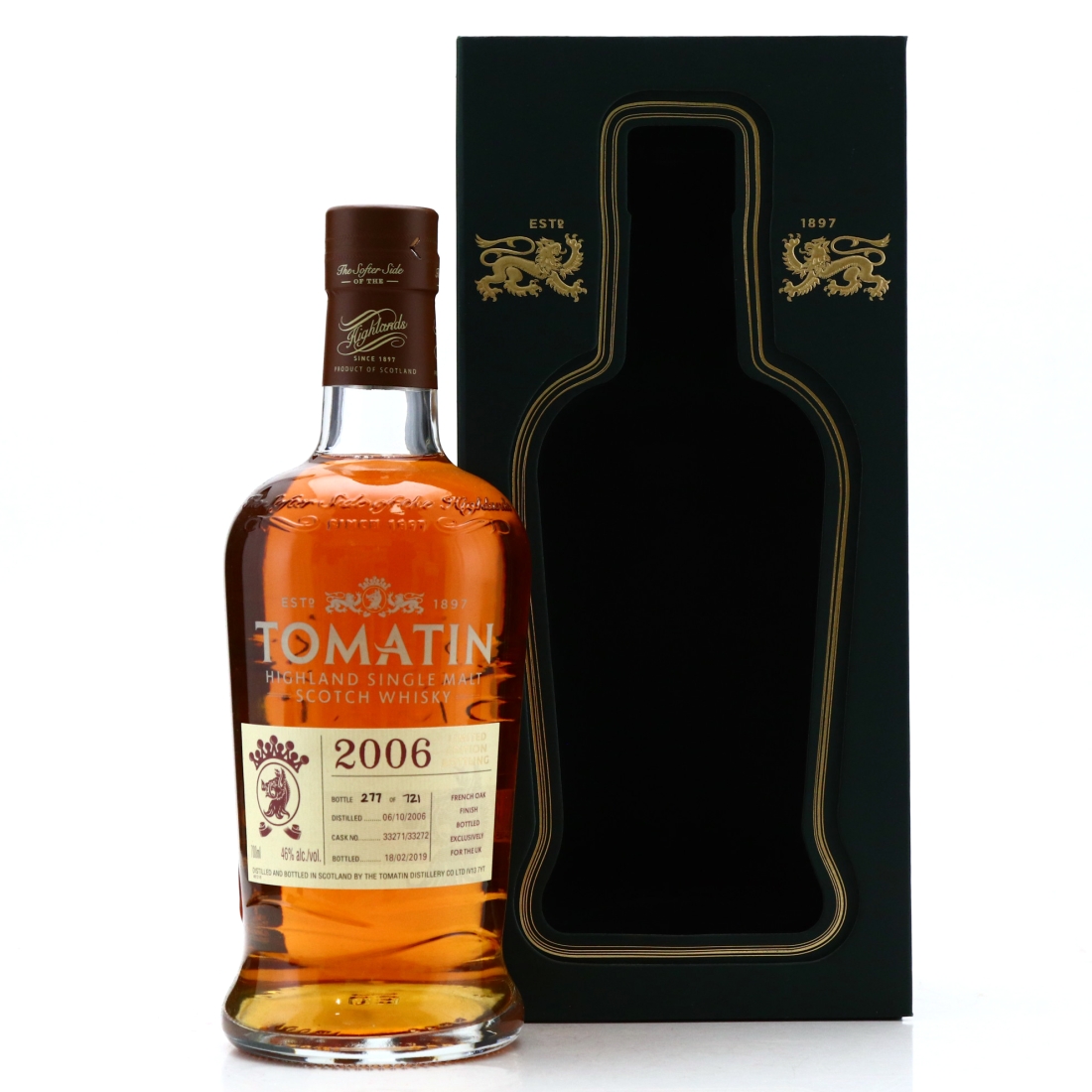 Tomatin 2006 Single Cask #33271-2 / UK Exclusive