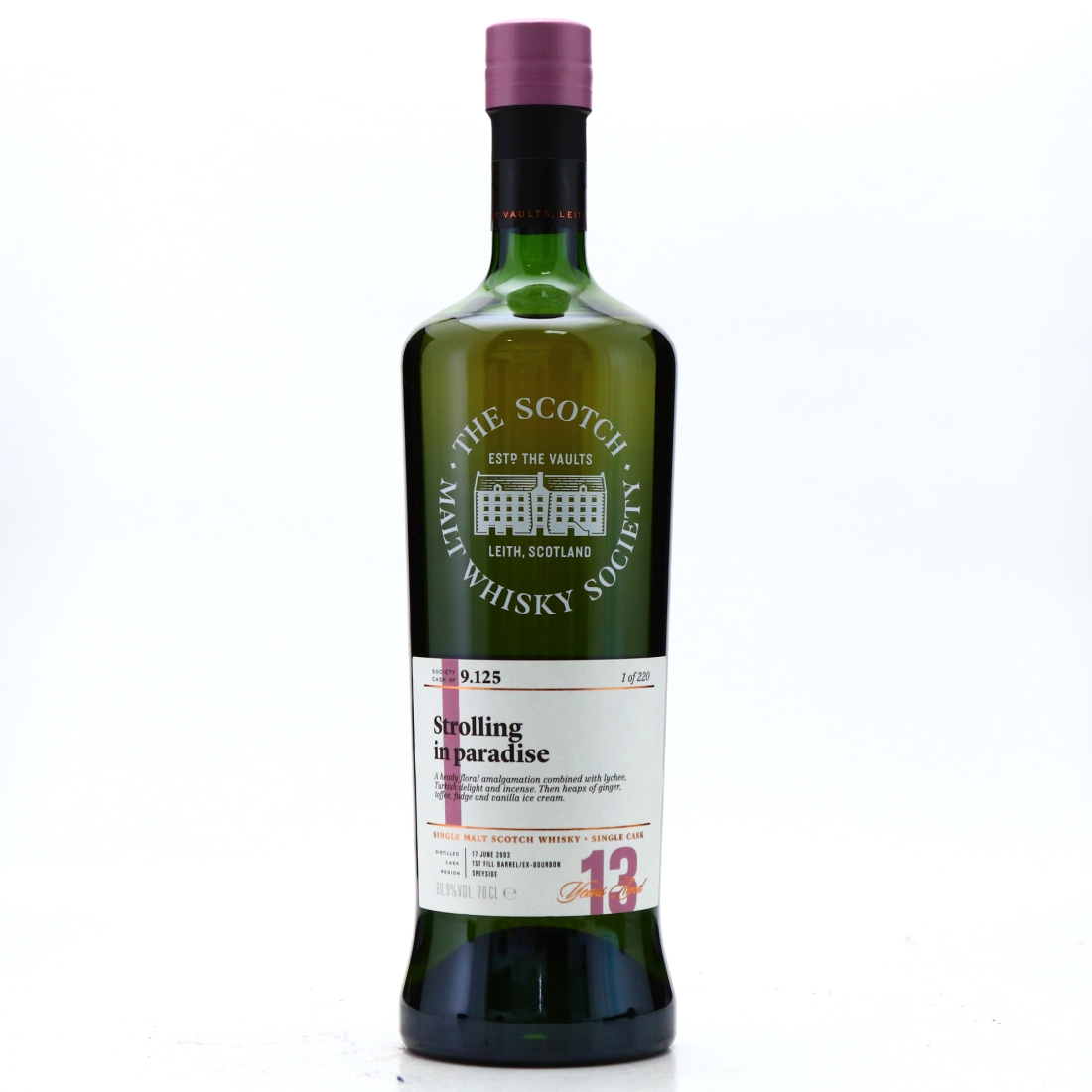 Glen Grant 2003 SMWS 13 Year Old 9.125