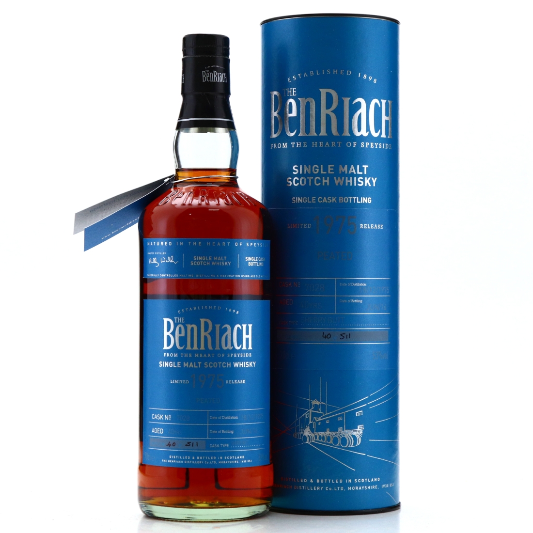 Benriach 1975 Peated Single ex-Sherry Cask 40 Year Old #7028