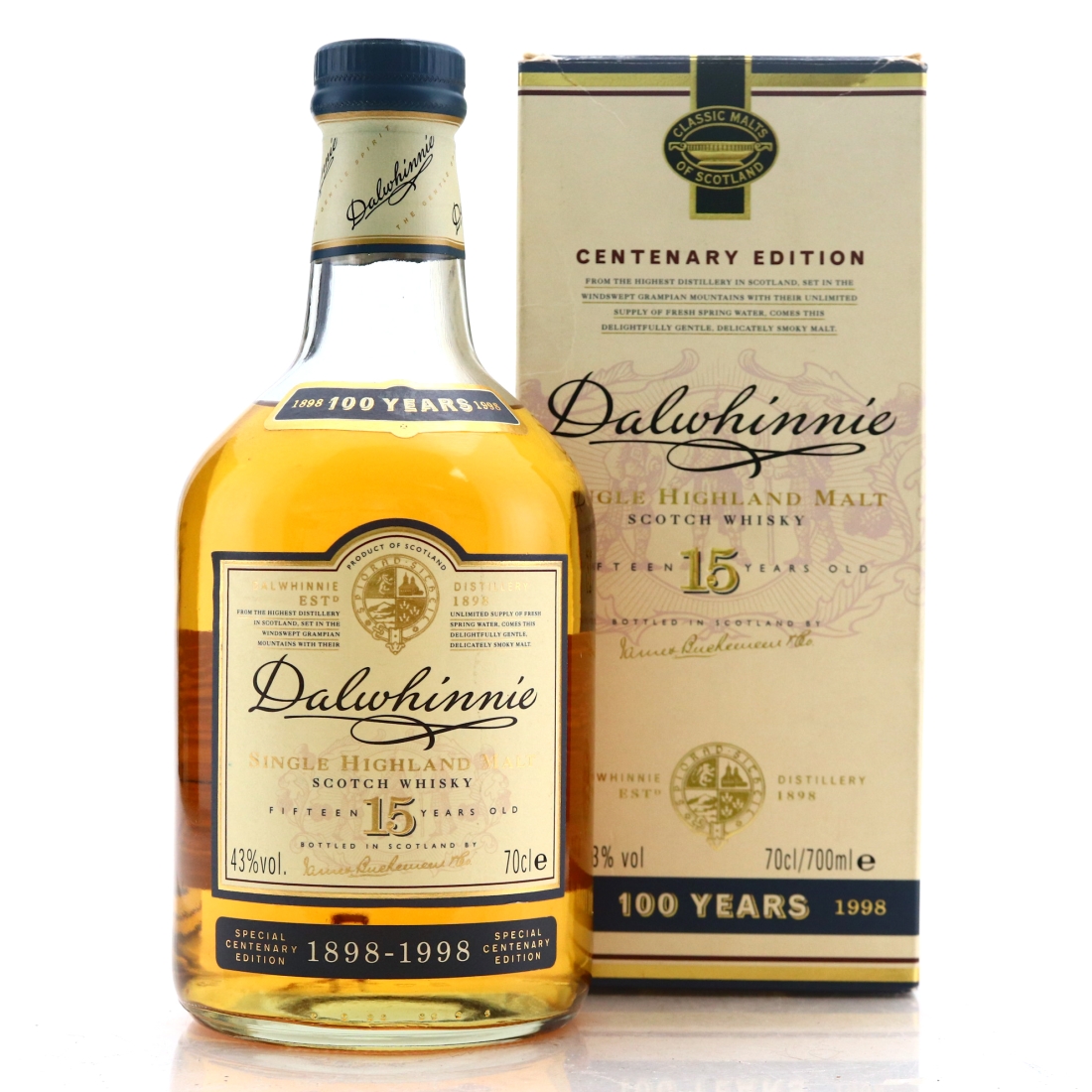 Dalwhinnie 15 Year Old Cask Strength Centenary Edition