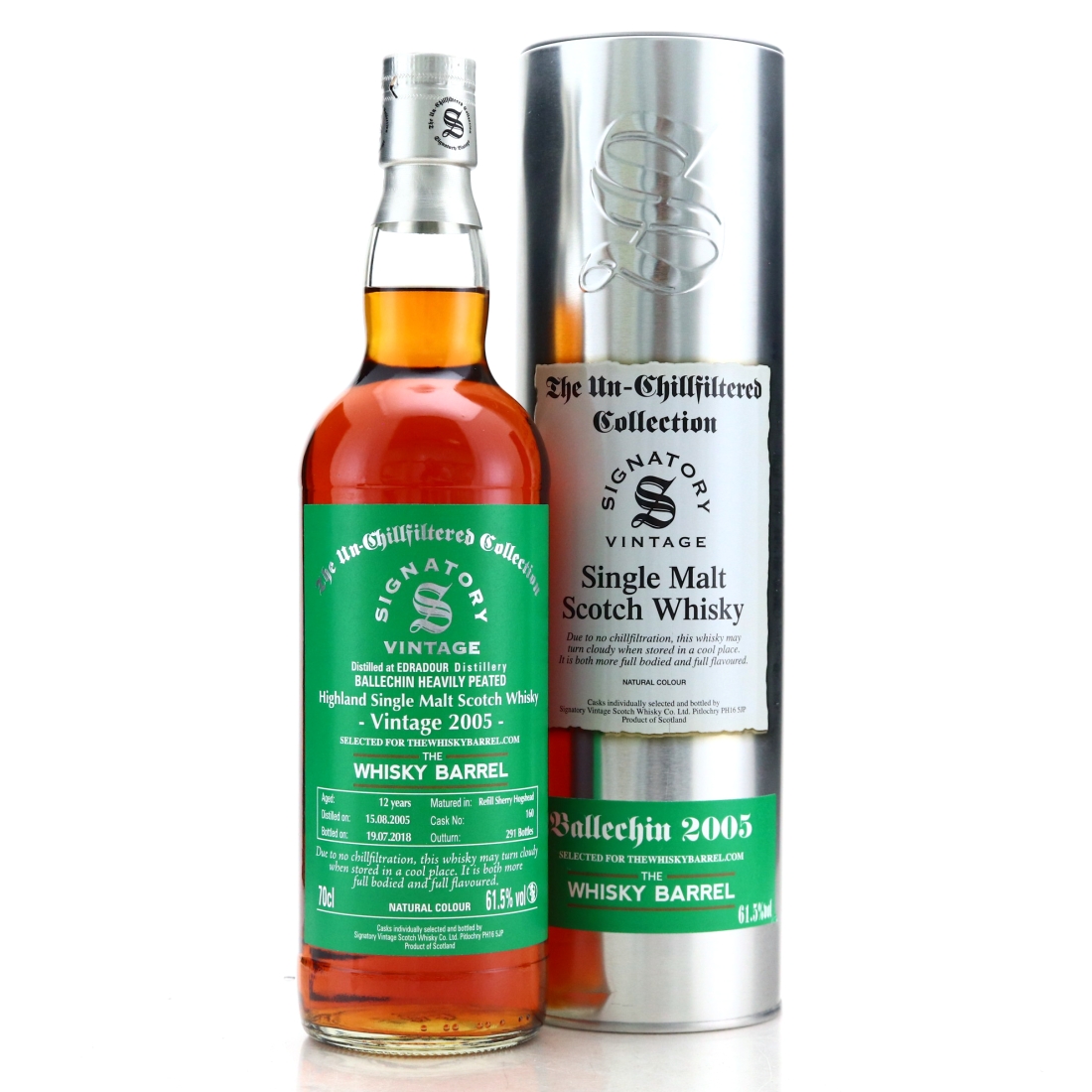 Ballechin 2005 Signatory Vintage 12 Year Old / TWB