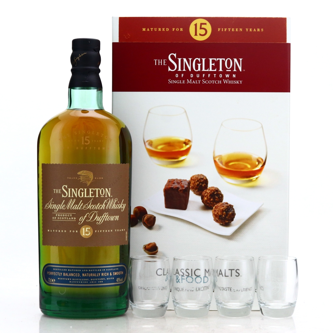 Singleton of Dufftown 15 Year Old Classic Malts & Food Gift Pack