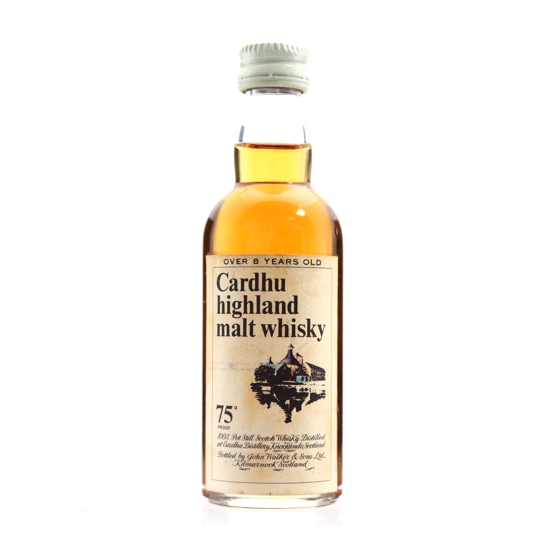 Cardhu 8 Year Old John Walker and Sons Miniature 1970s