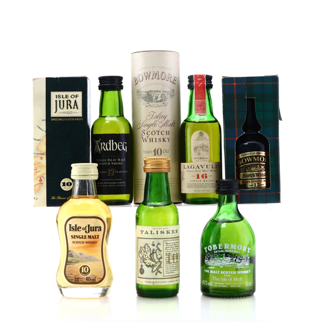 Islay & Island Miniatures x 8 / Includes Talisker 10 Year Old