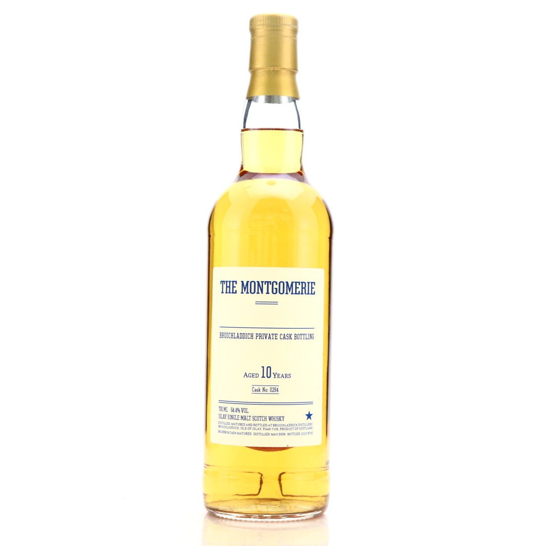 Bruichladdich 2006 Private Cask 10 Year Old #294 / The Montgomerie
