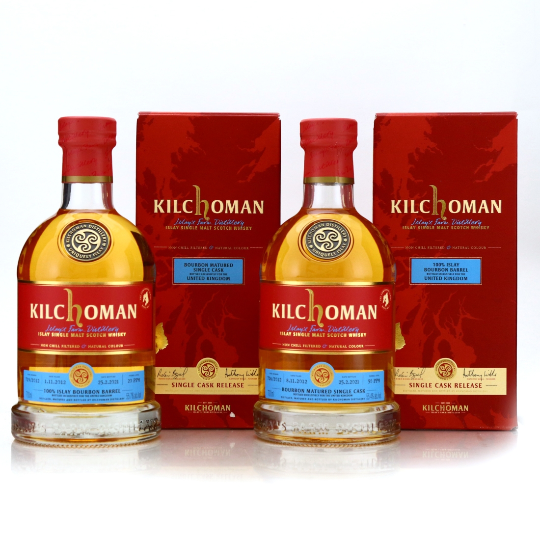 Kilchoman 2012 Comparison Series Batch #1 2 x 70cl / UK Exclusive