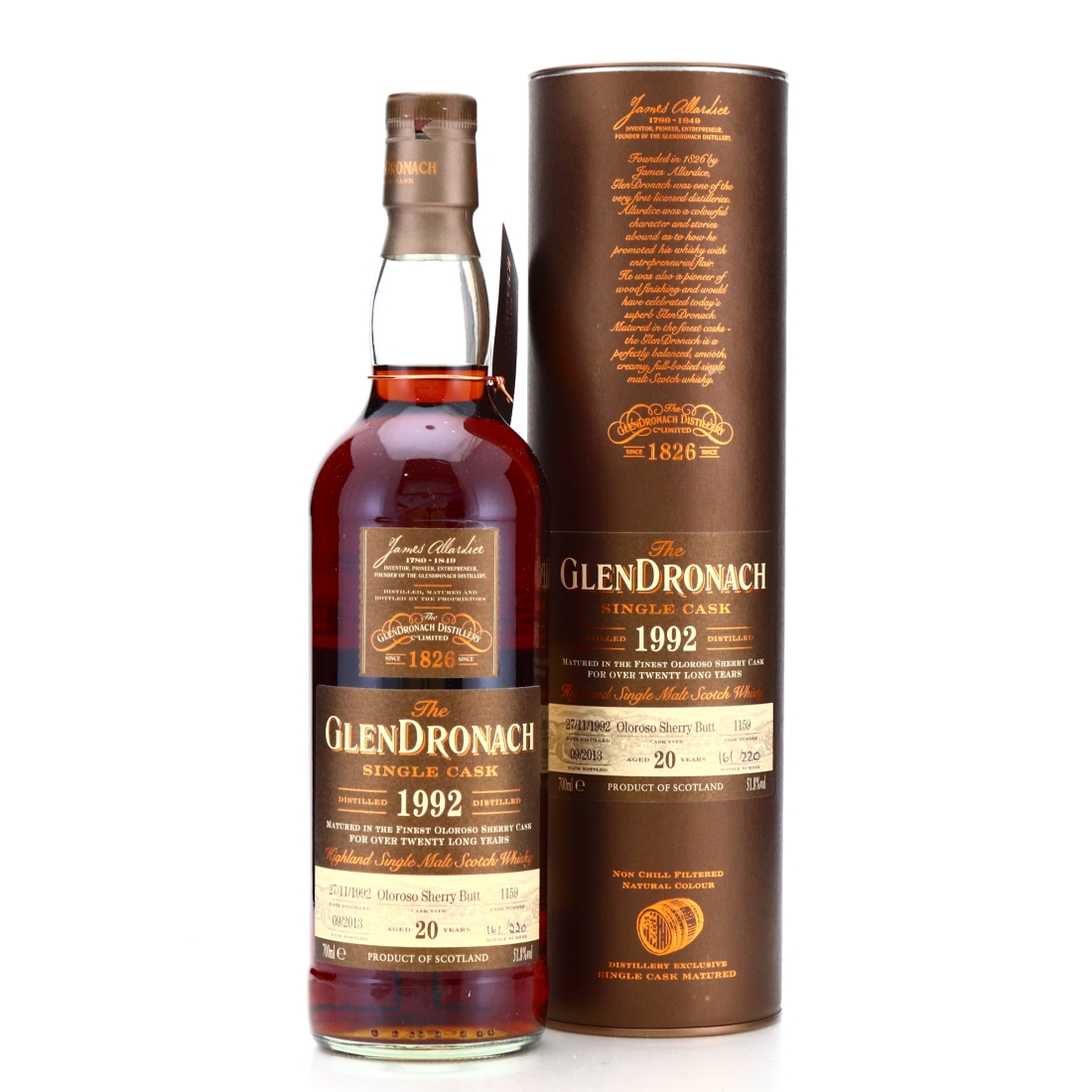Glendronach 1992 Single Oloroso Cask 20 Year Old #1159