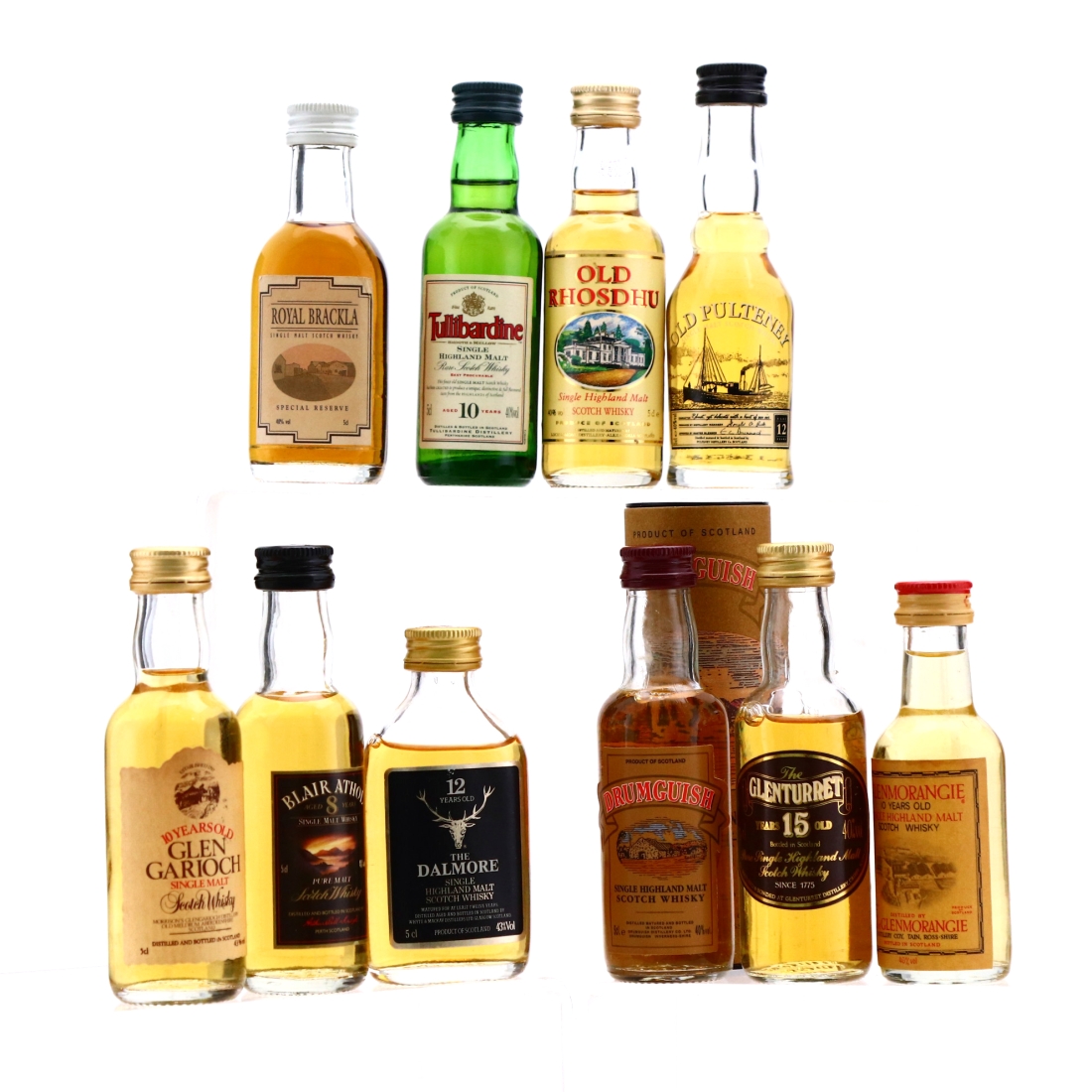 Highland Single Malt Miniatures x 10