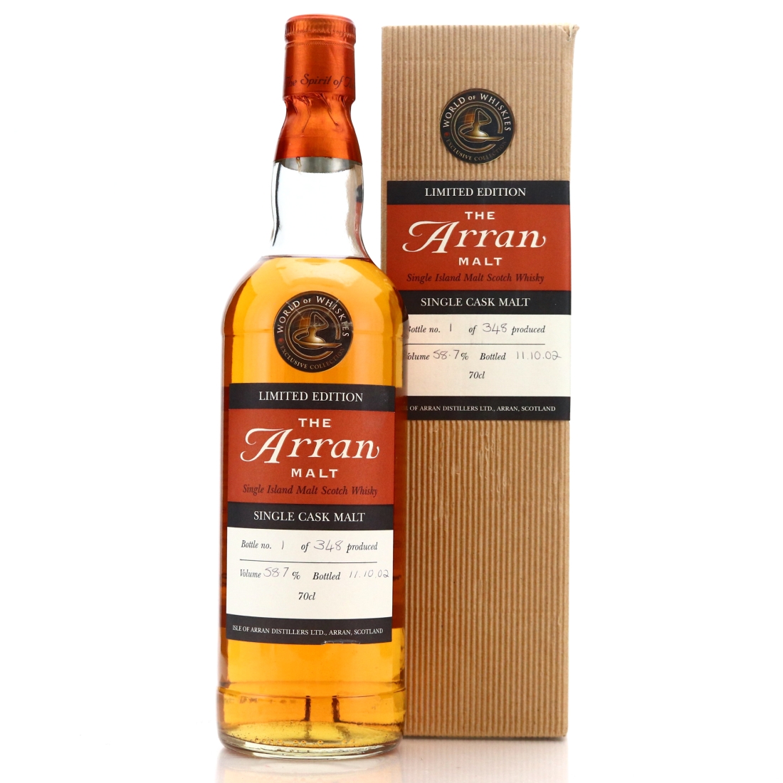 Arran 1997 Single Cask #1039 / World of Whiskies - Bottle No.1