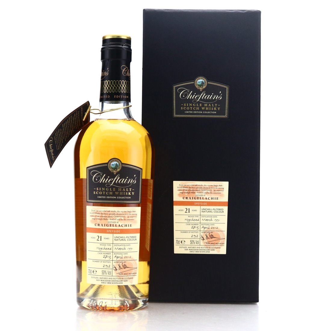 Craigellachie 1991 Chieftain's 21 Year Old