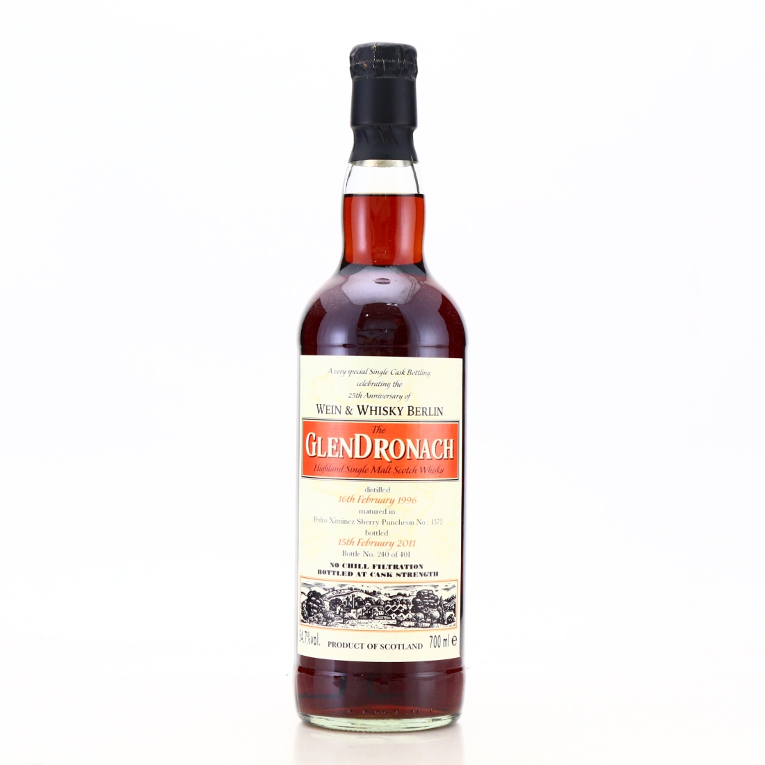 Glendronach 1996 Single Cask #1372 / Wein & Whisky Berlin 25th Anniversary