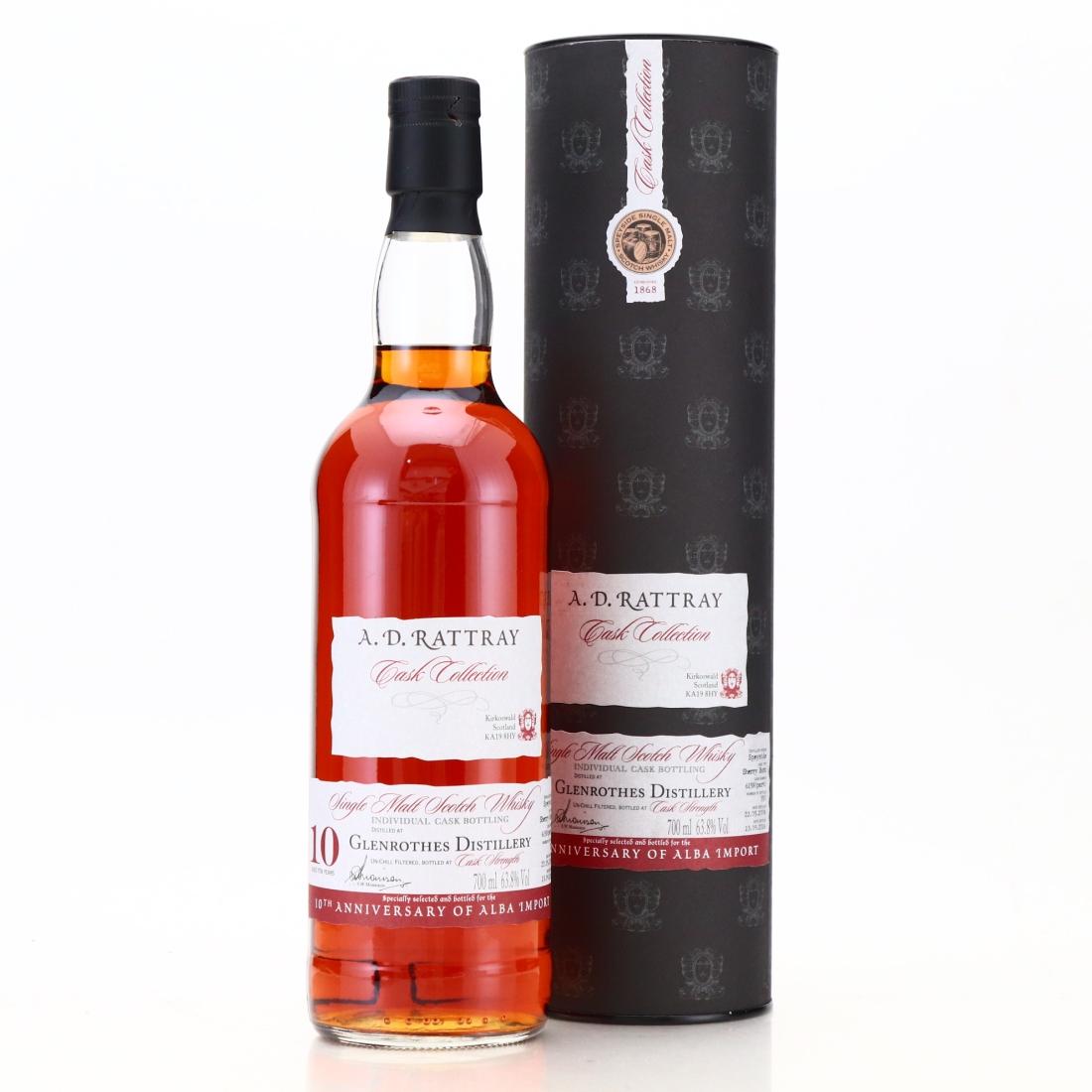 Glenrothes 2006 A.D. Rattray 10 Year Old / Alba Import 10th Anniversary