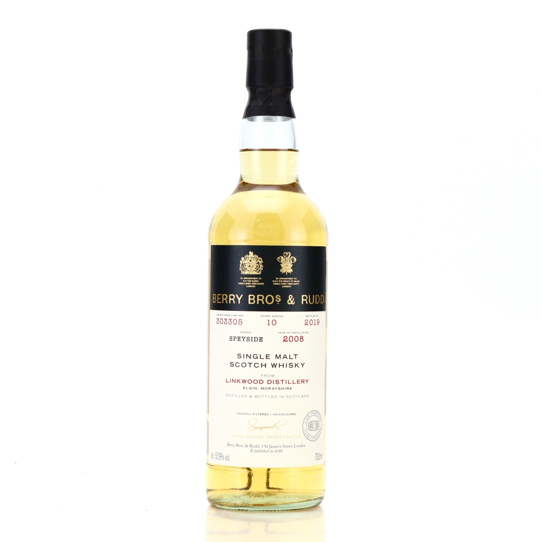 Linkwood 2008 Berry Brothers and Rudd 10 Year Old