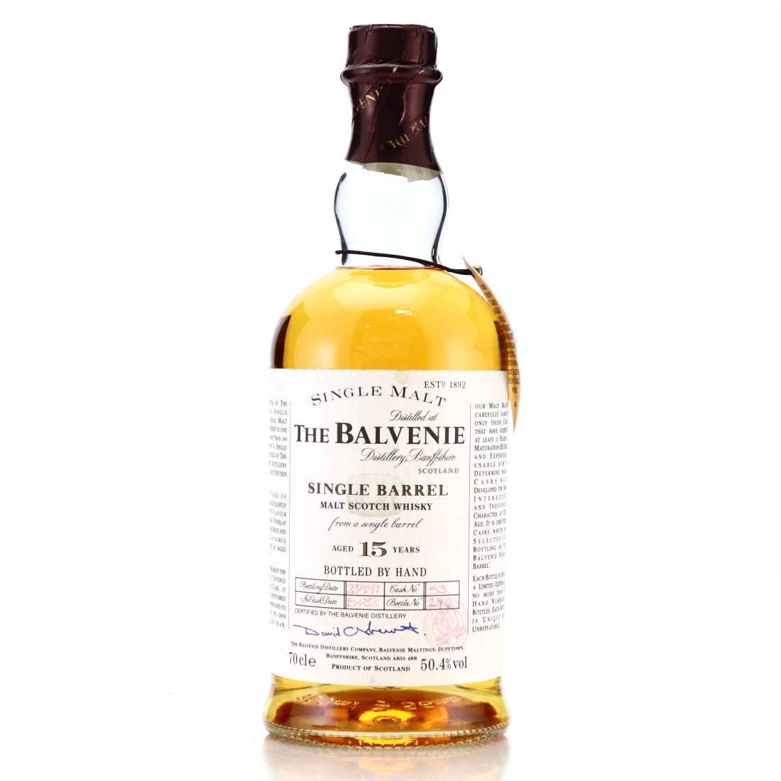 Balvenie 1982 Single Barrel 15 Year Old #53