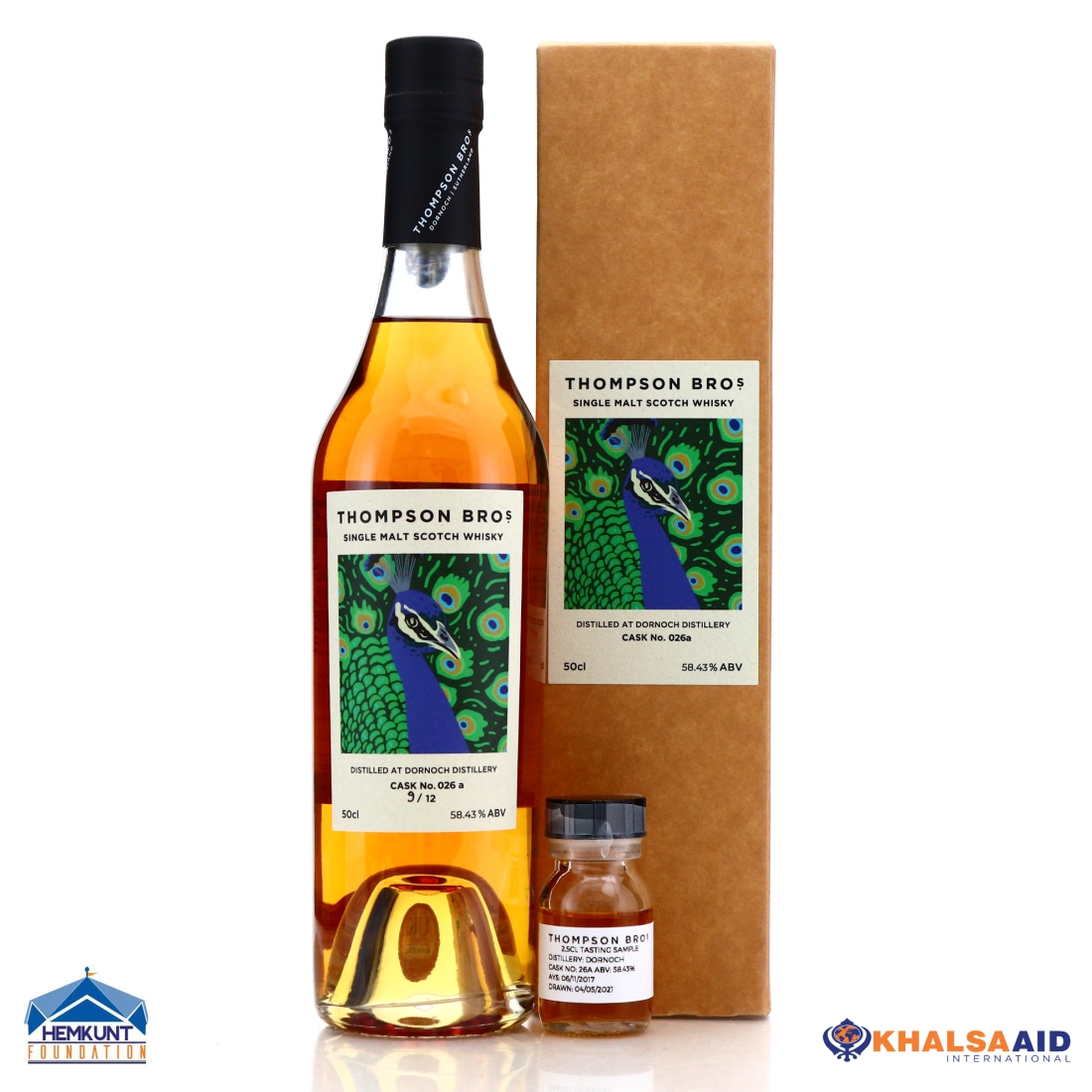 Dornoch 2017 Single Cask 3 Year Old #26A 50cl / Charity Lot - Bottle #009
