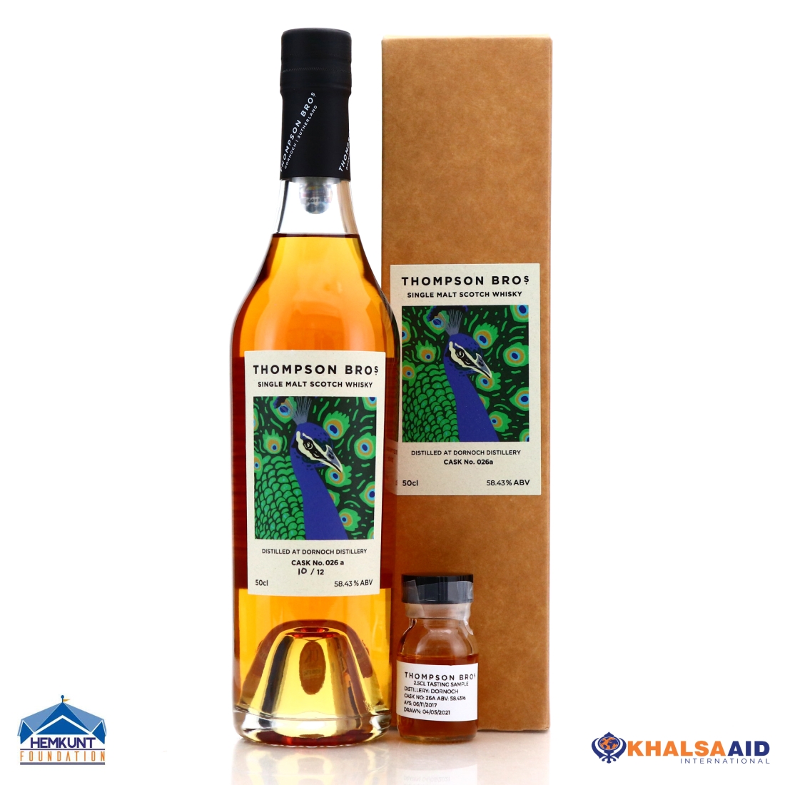 Dornoch 2017 Single Cask 3 Year Old #26A 50cl / Charity Lot - Bottle #010