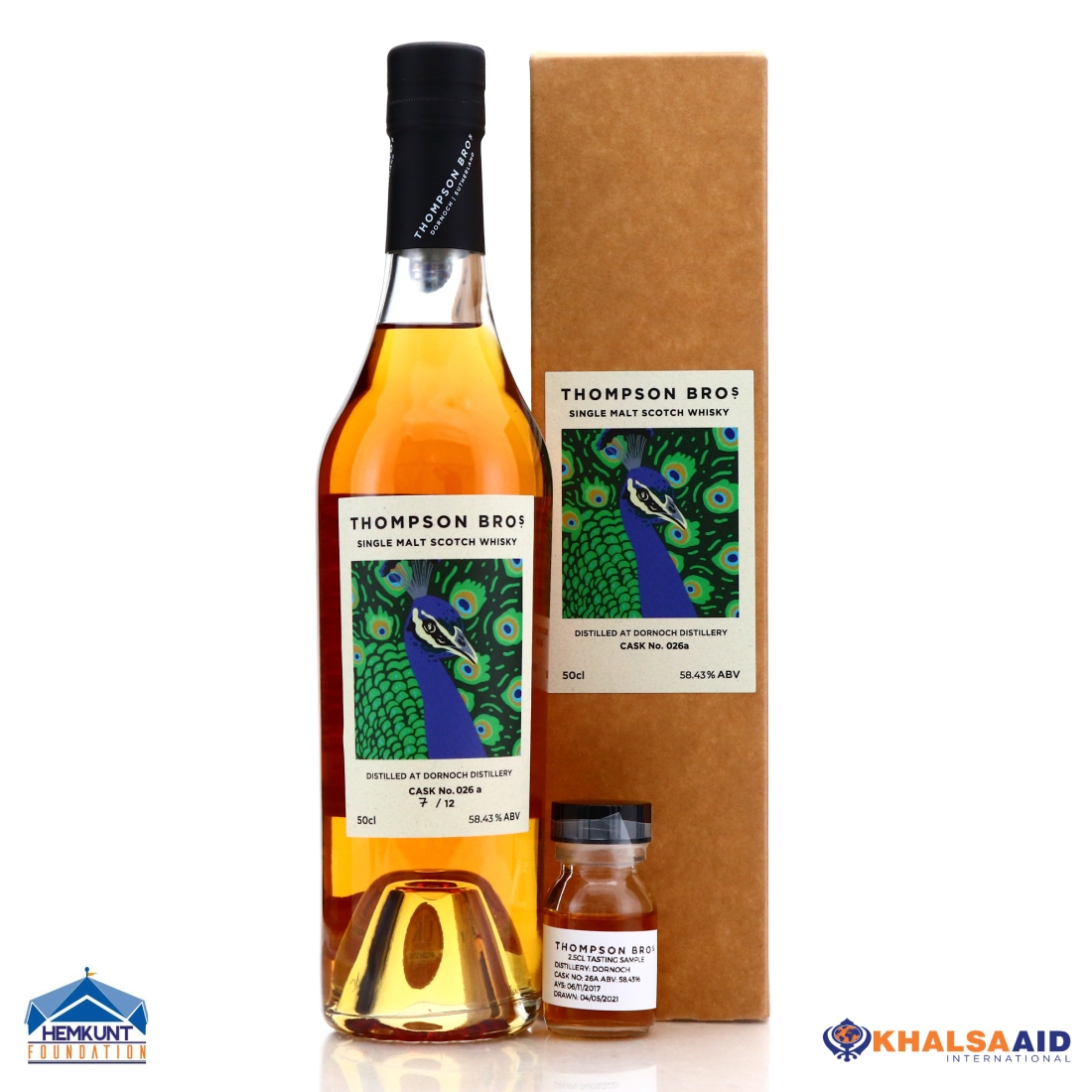 Dornoch 2017 Single Cask 3 Year Old #26A 50cl / Charity Lot - Bottle #007