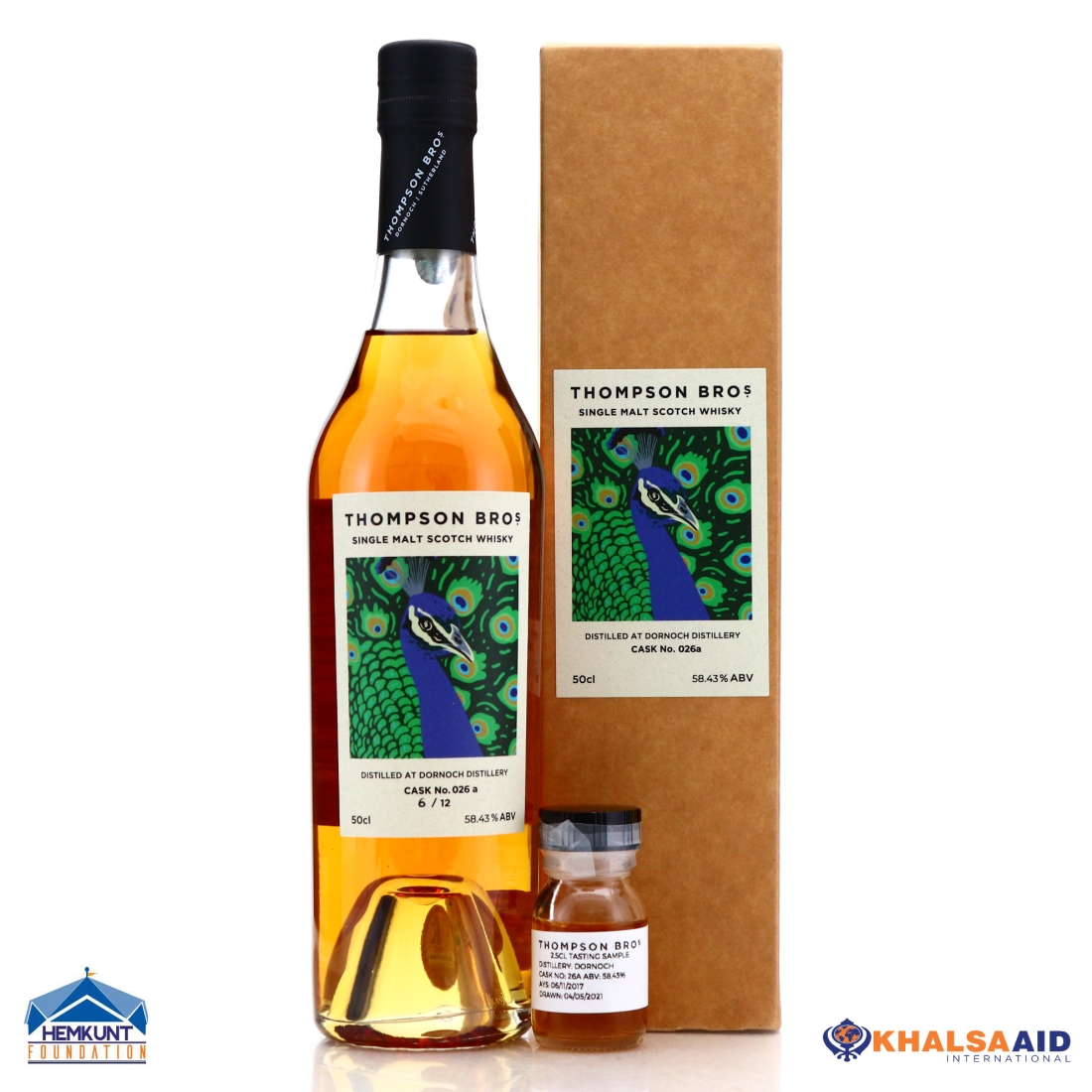 Dornoch 2017 Single Cask 3 Year Old #26A 50cl / Charity Lot - Bottle #006