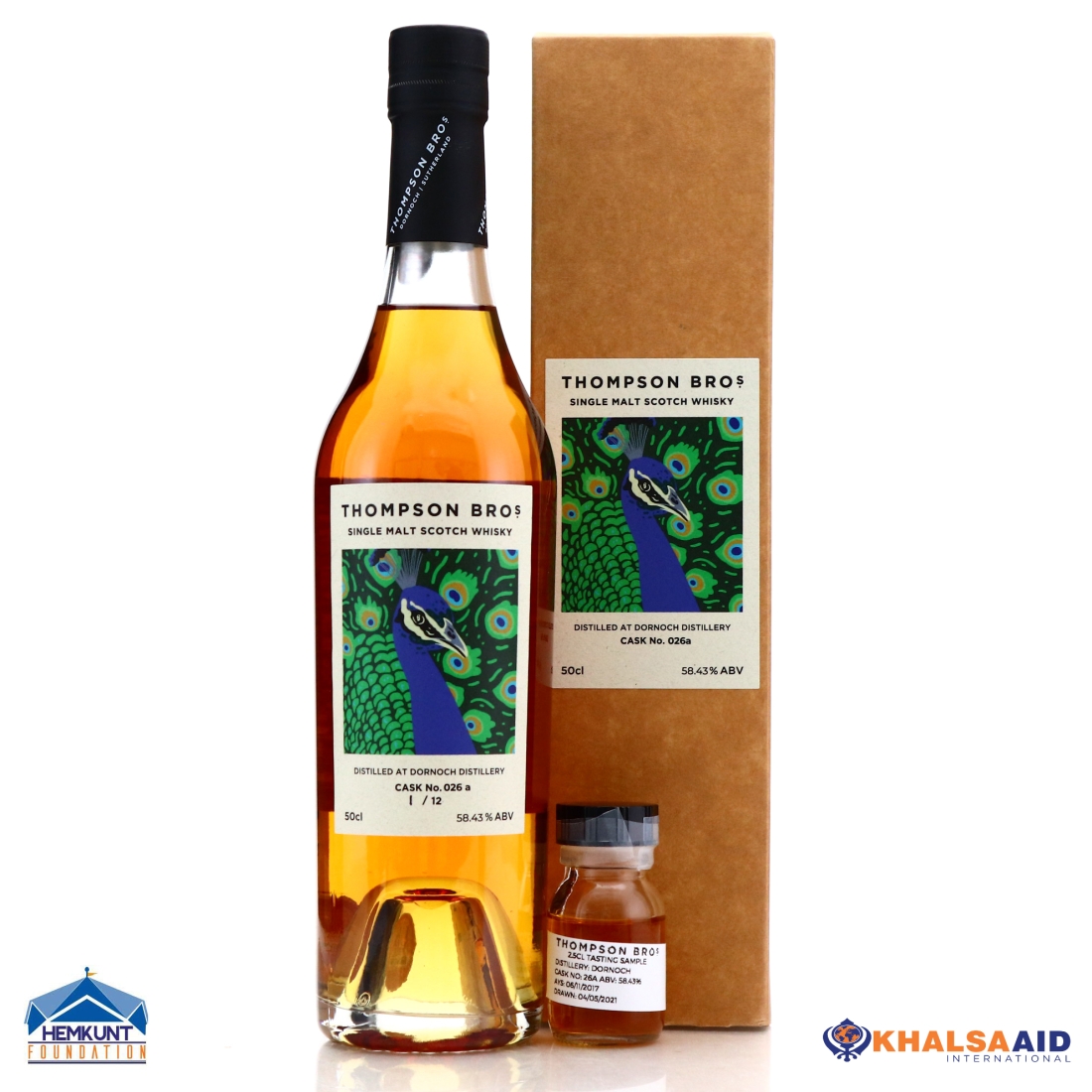 Dornoch 2017 Single Cask 3 Year Old #26A 50cl / Charity Lot - Bottle #001