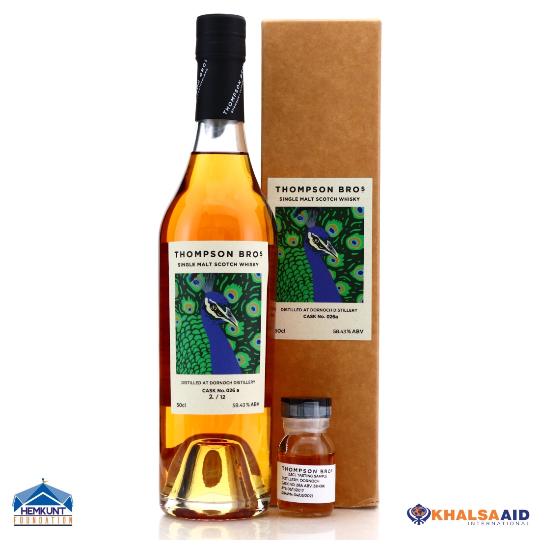 Dornoch 2017 Single Cask 3 Year Old #26A 50cl / Charity Lot - Bottle #002
