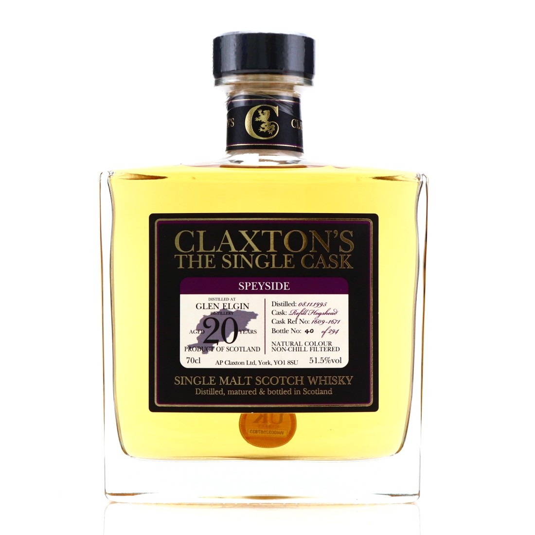 Glen Elgin 1995 Claxton's 20 Year Old