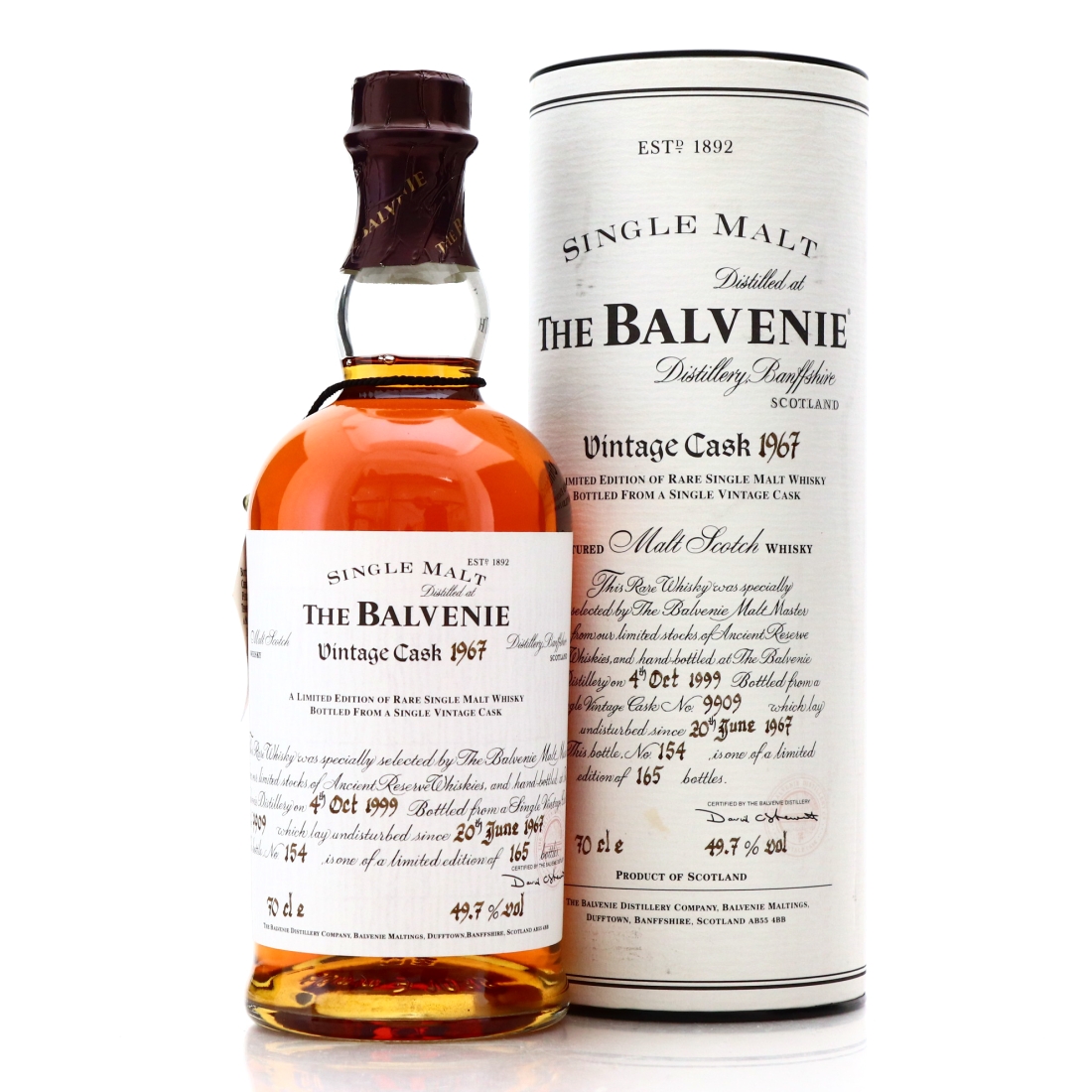 Balvenie 1967 Vintage Cask #9909