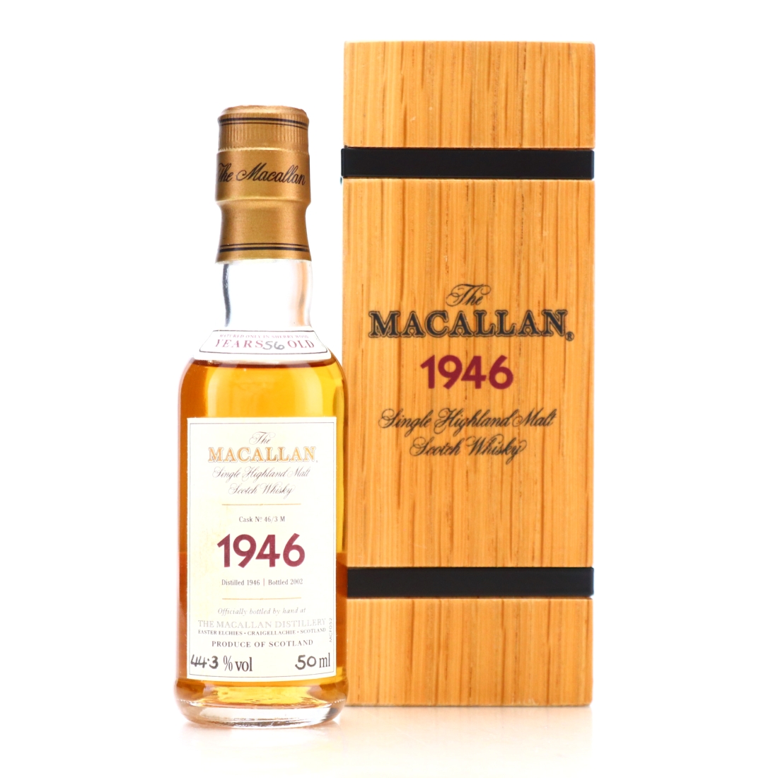 Macallan 1946 Fine and Rare 56 Year Old #46/3M​​​​​​​ Miniature
