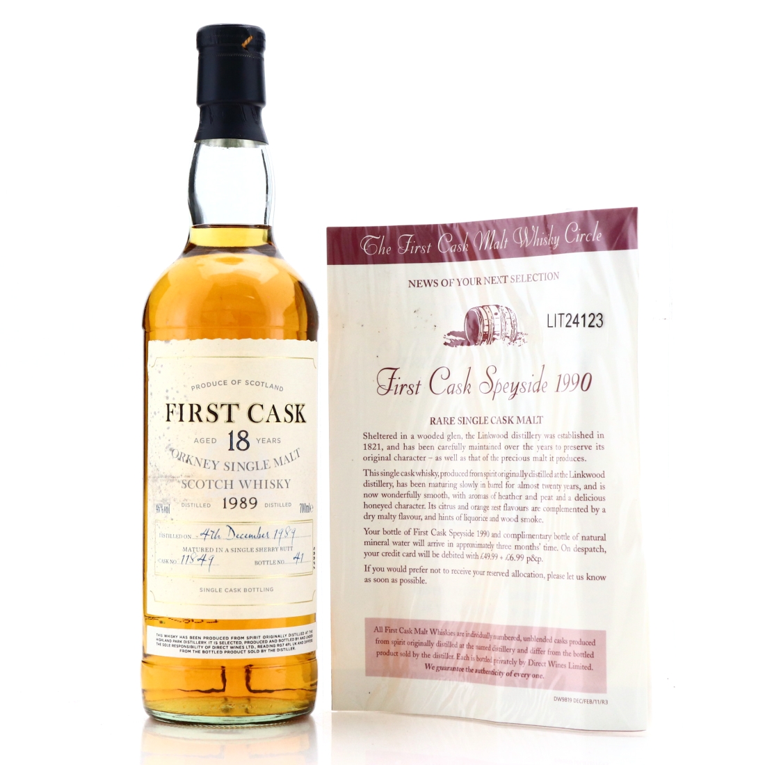 Highland Park 1989 First Cask 18 Year Old