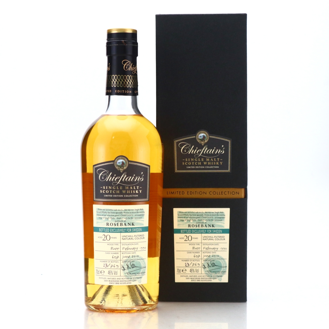 Rosebank 1990 Chieftain's 20 Year Old / Sweden Exclusive