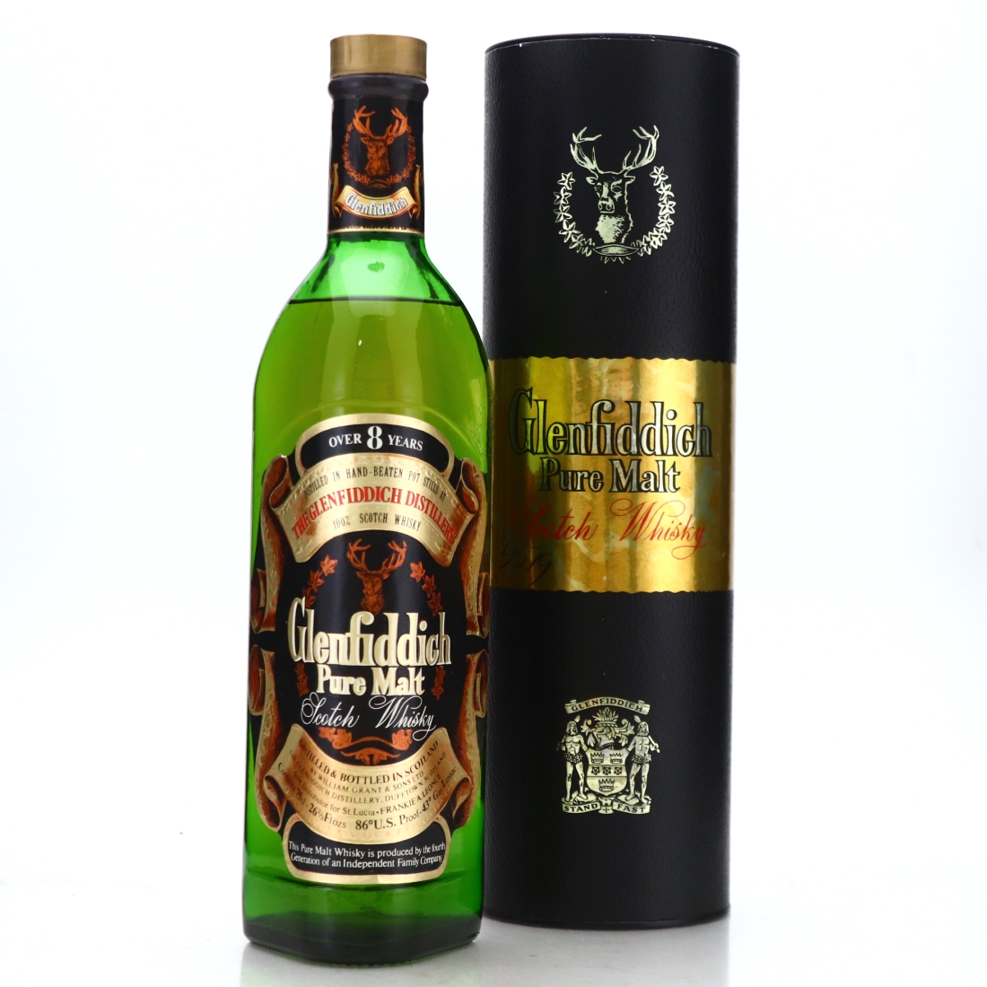 Glenfiddich 8 Year Old Pure Malt 1970s / St. Lucia Import