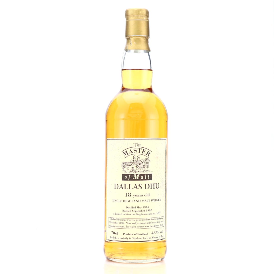 Dallas Dhu 1974 Master of Malt 18 Year Old
