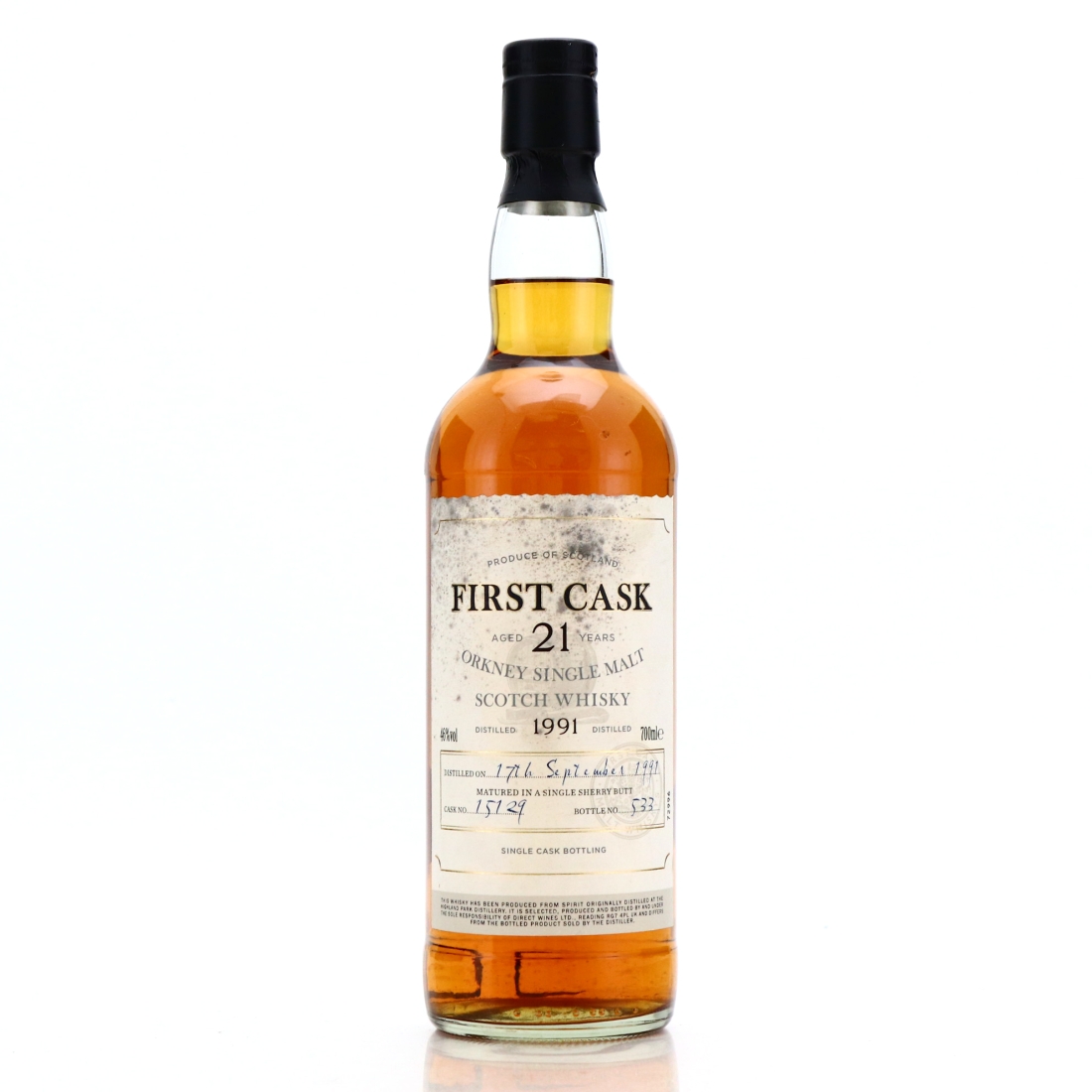 Highland Park 1991 First Cask 21 Year Old