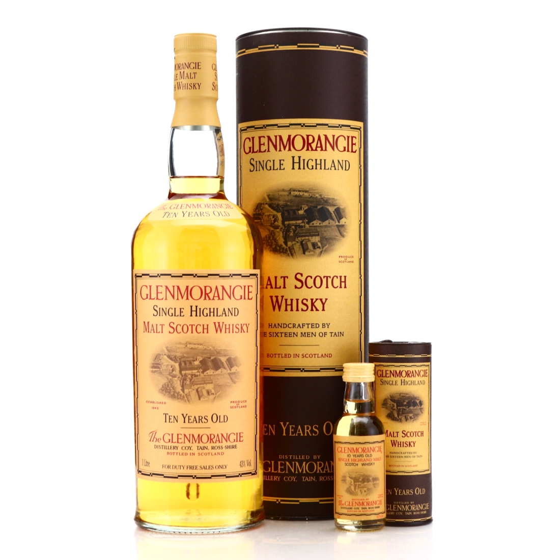 Glenmorangie 10 Year Old 1 Litre / Includes Miniature