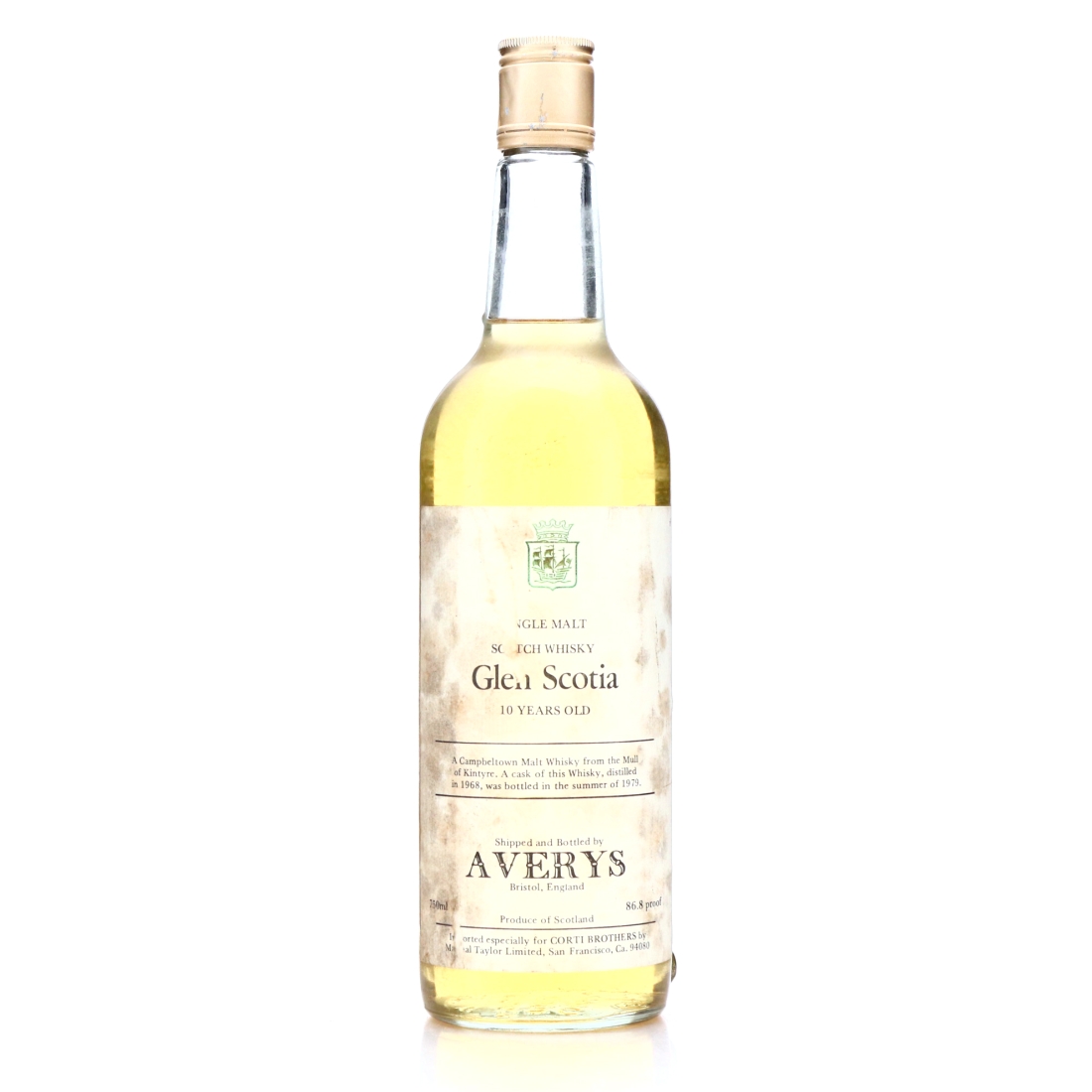 Glen Scotia 1968 Averys for Corti Brothers 10 Year Old